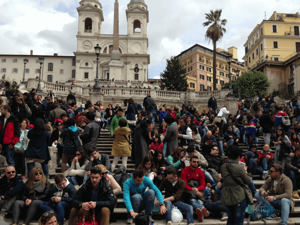 Visiting Rome with Kids Spanish Steps-Kids Are A Trip