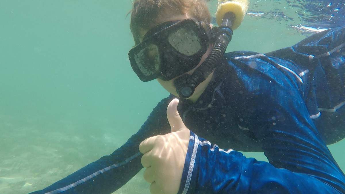 Adventures by Disney Costa Rica Vacation Underwater Snorkeling-Kids Are A Trip