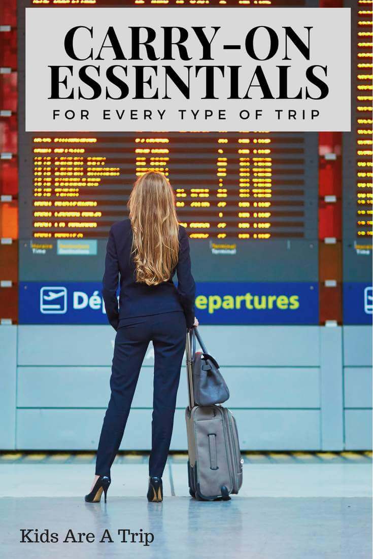 When you travel it is important to have everything you need within easy reach. This post breaks down the essentials you need in your carry-on whether you are traveling alone, overseas, or with kids.-Kids Are A Trip