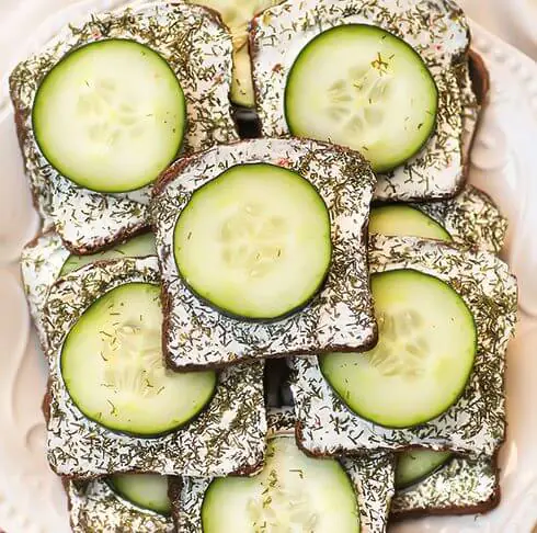 Cucumber tea sandwiches