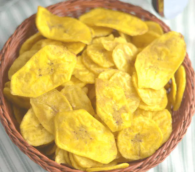 Healthy Baked Banana Chips