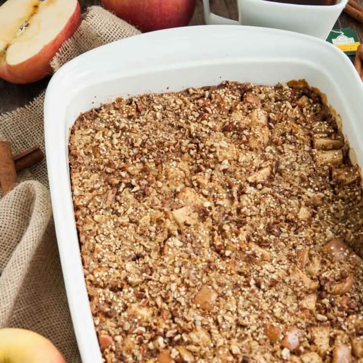 apple cinnamon baked oatmeal