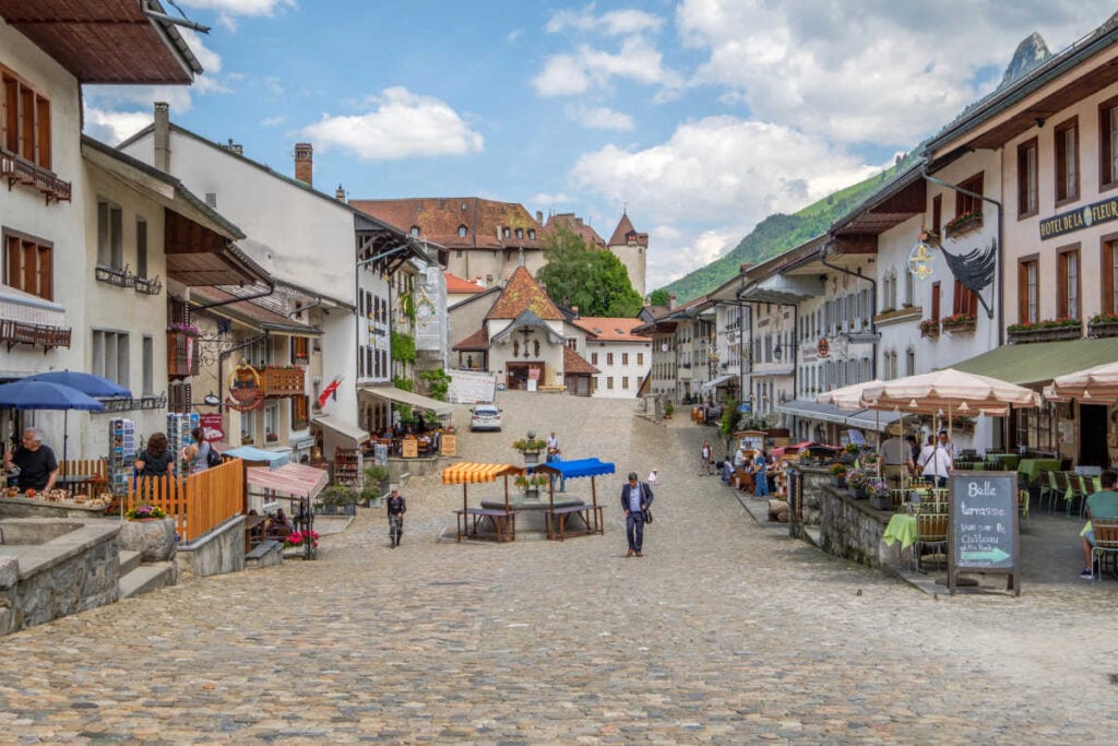 La Romandie Switzerland street scene