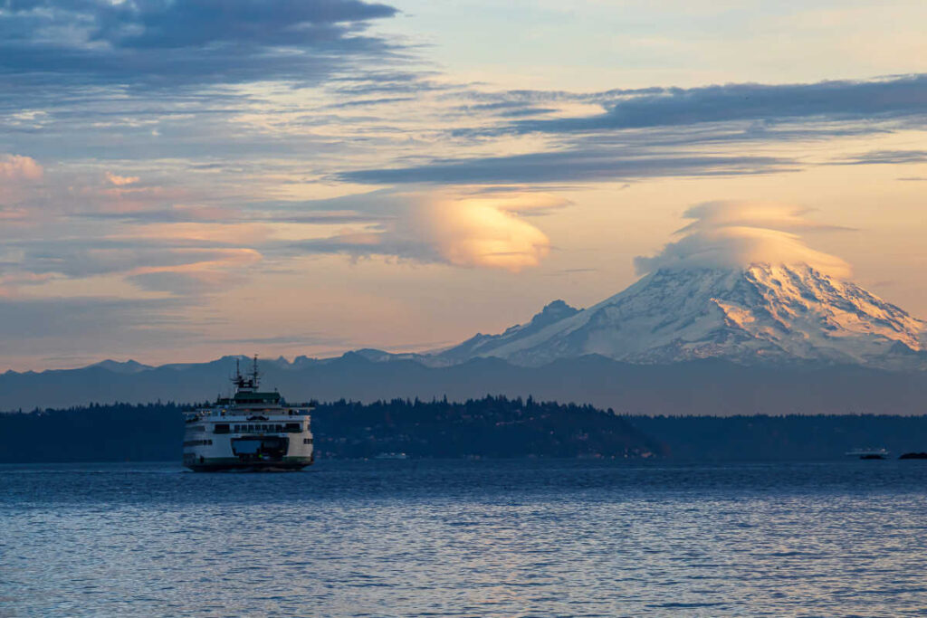 Ferry Bainbridge Island Mt Rainier
