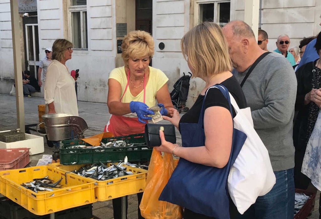 Shopping market Split Croatia
