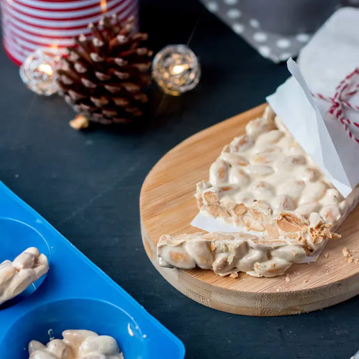 Spanish hard almond nougat