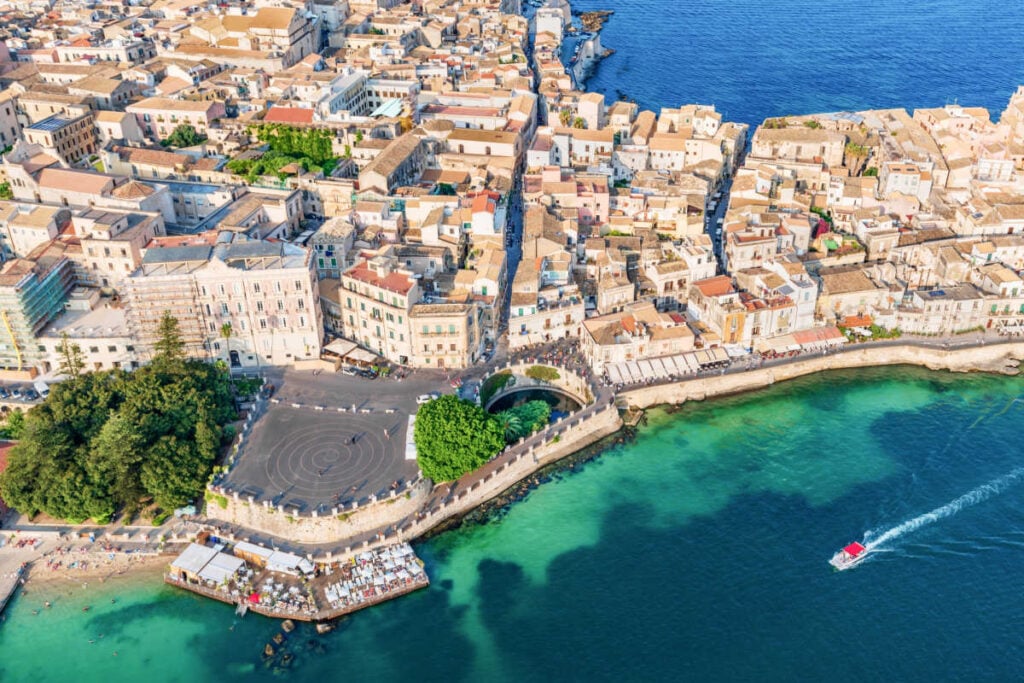 Siracusa Sicily aerial view