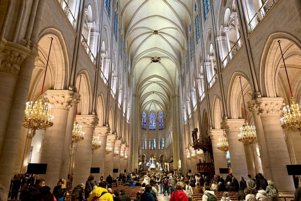Interior Notre Dame paris