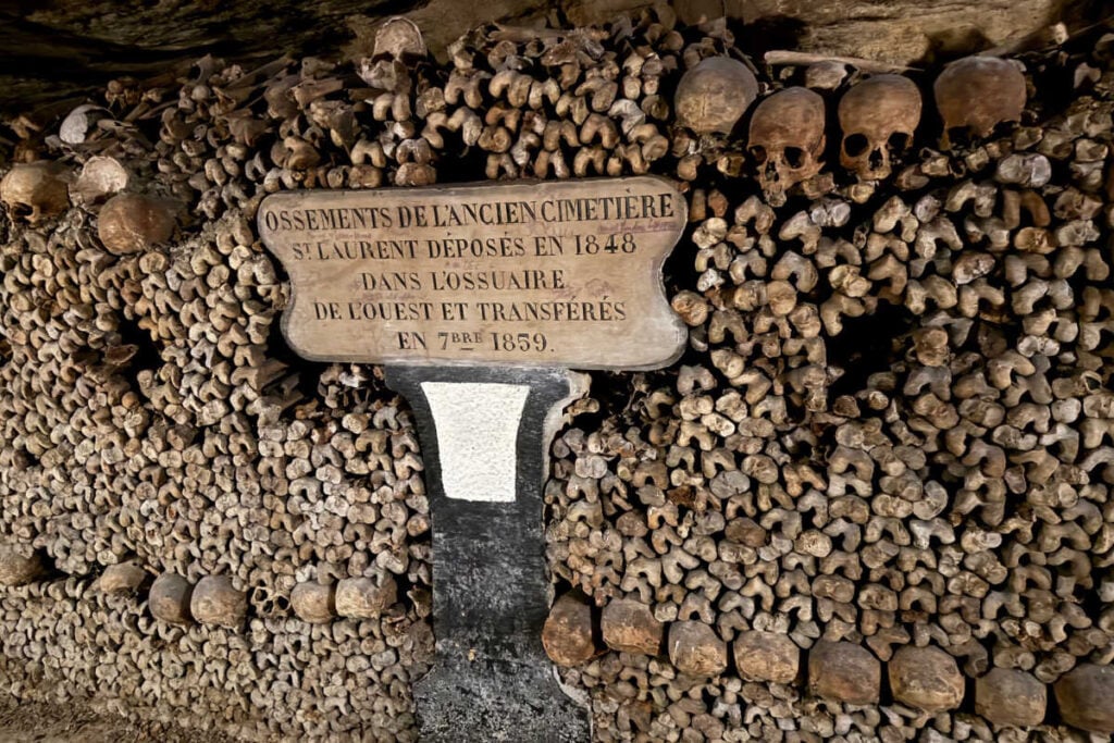Paris with teens Catacombs