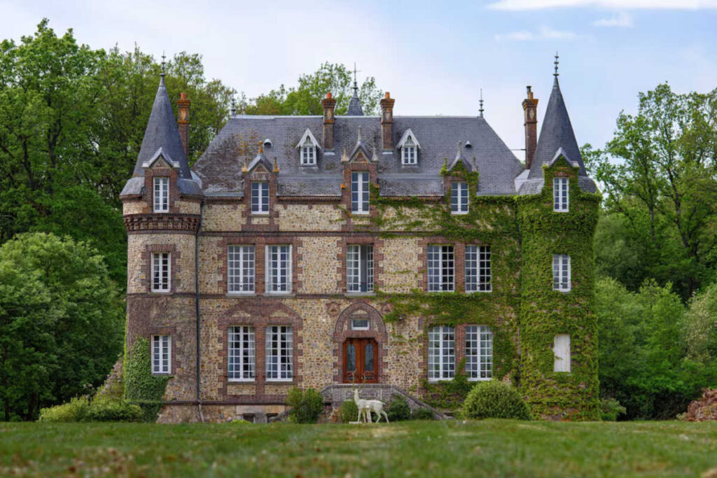 Castle in the forest of La Perche France
