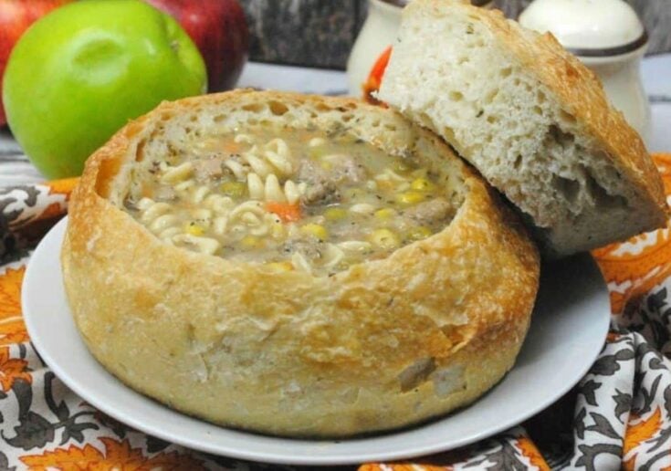 Turkey apple crockpot soup