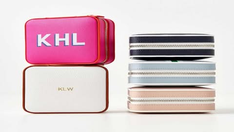 Monogrammed Travel Jewelry Box