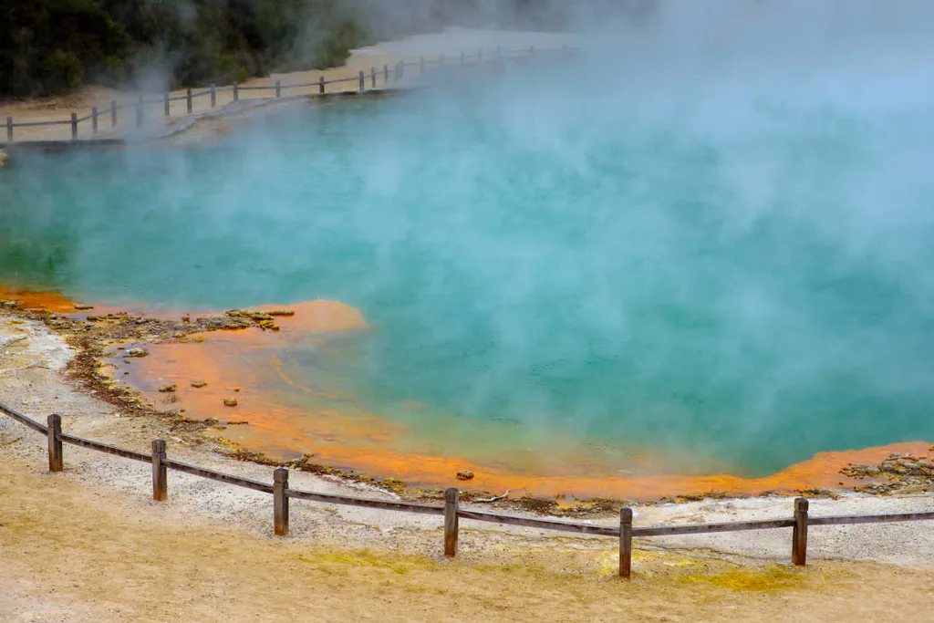 Wai o Tapu Thermal Pool New Zealand itinerary for families