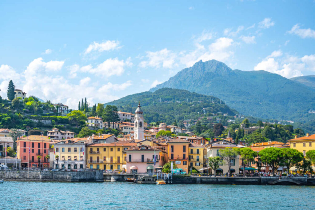 Lake Como summer lake view