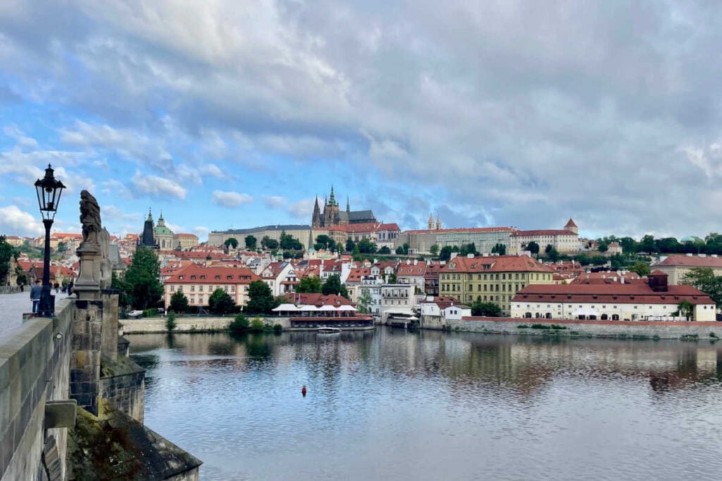 Prague castle view from Charles Bridge