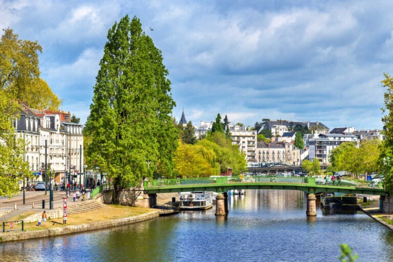 The Erdre River in Nantes France