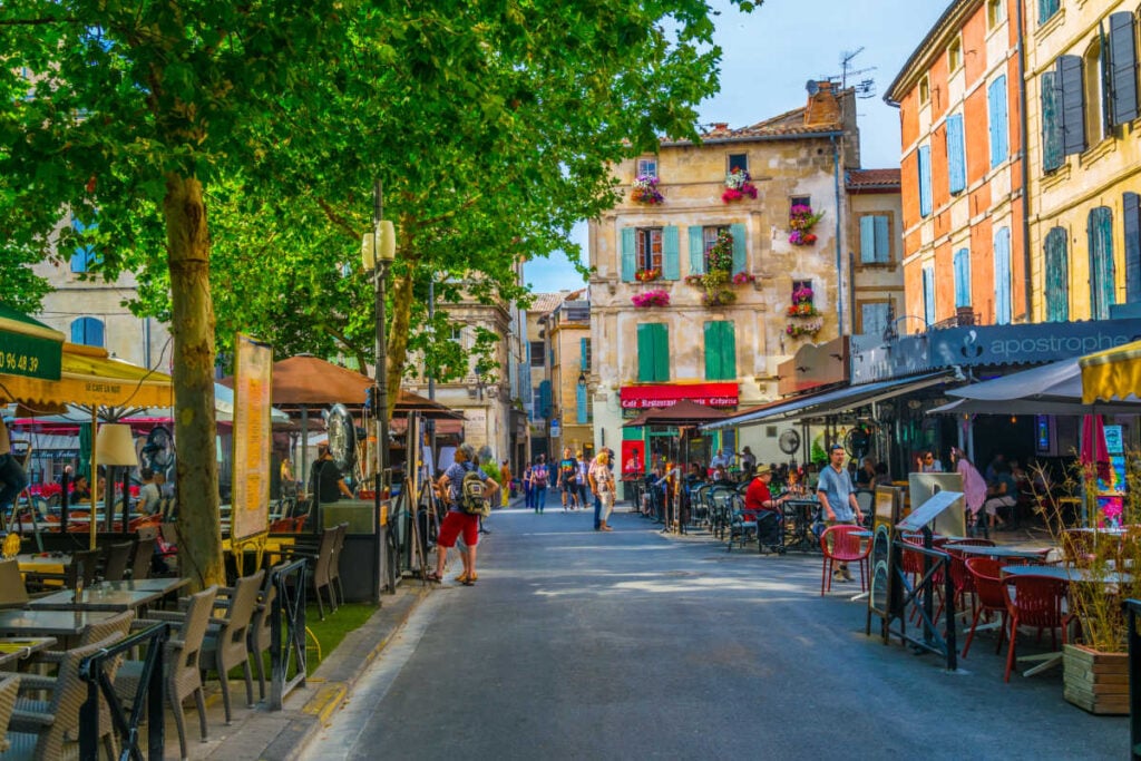 Arles France street scene