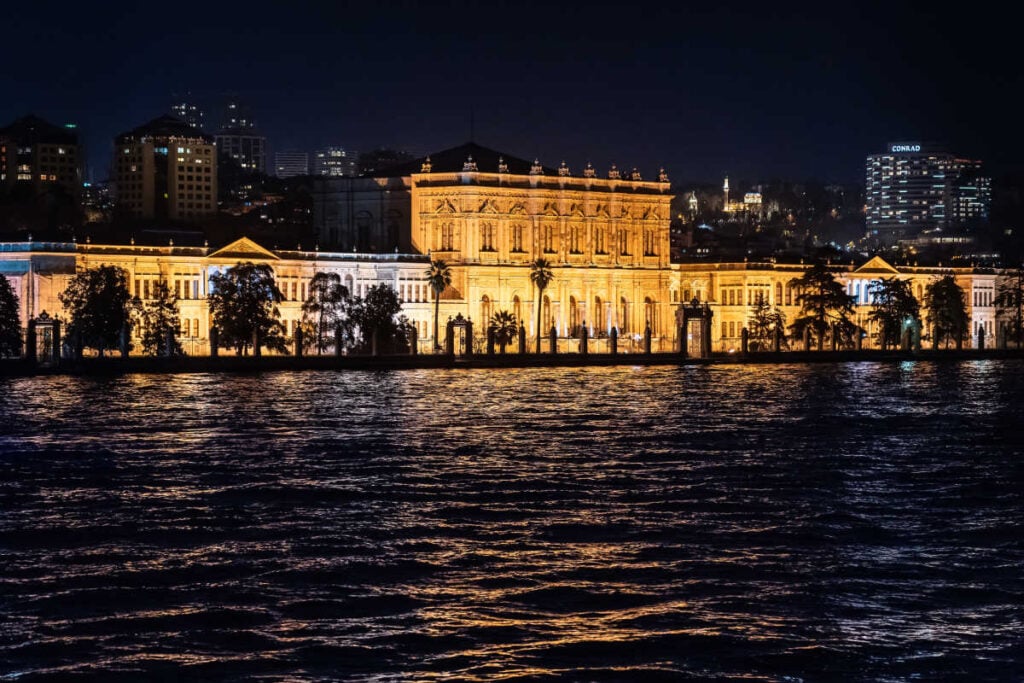 Bosphorous cruise at night