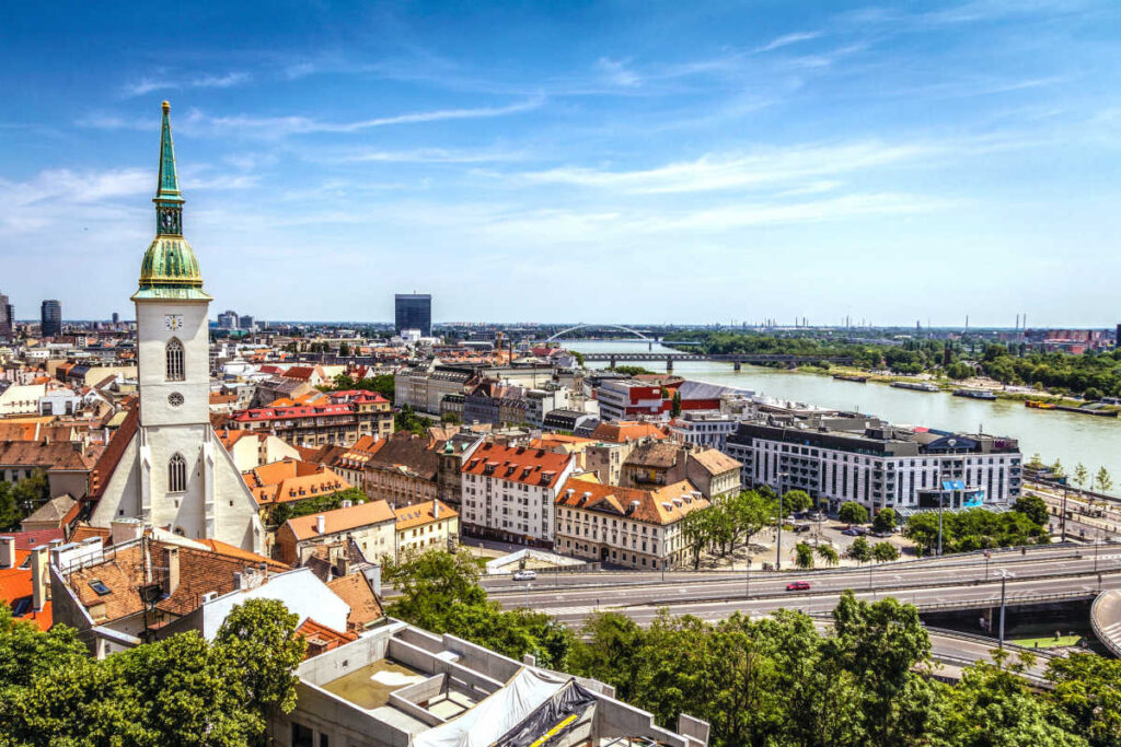 Bratislava city view