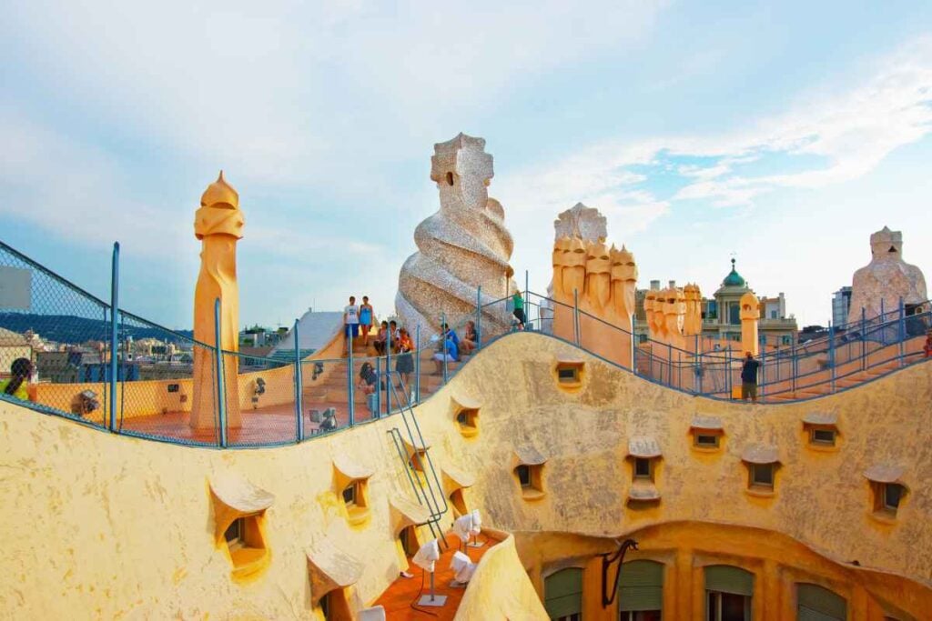 Casa Mila Barcelona girls trip rooftop views