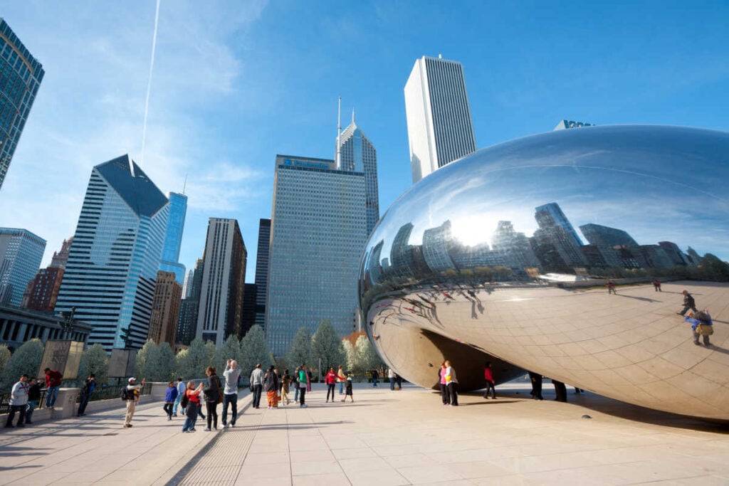 Chicago bean sculpture