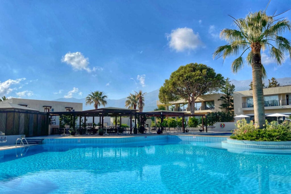 Cretan Malia Park pool palm tree