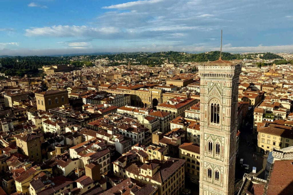 Florence rooftop view from Duomo