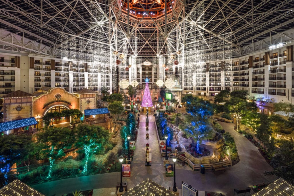 Gaylord Texan Holiday Hotel at Christmas