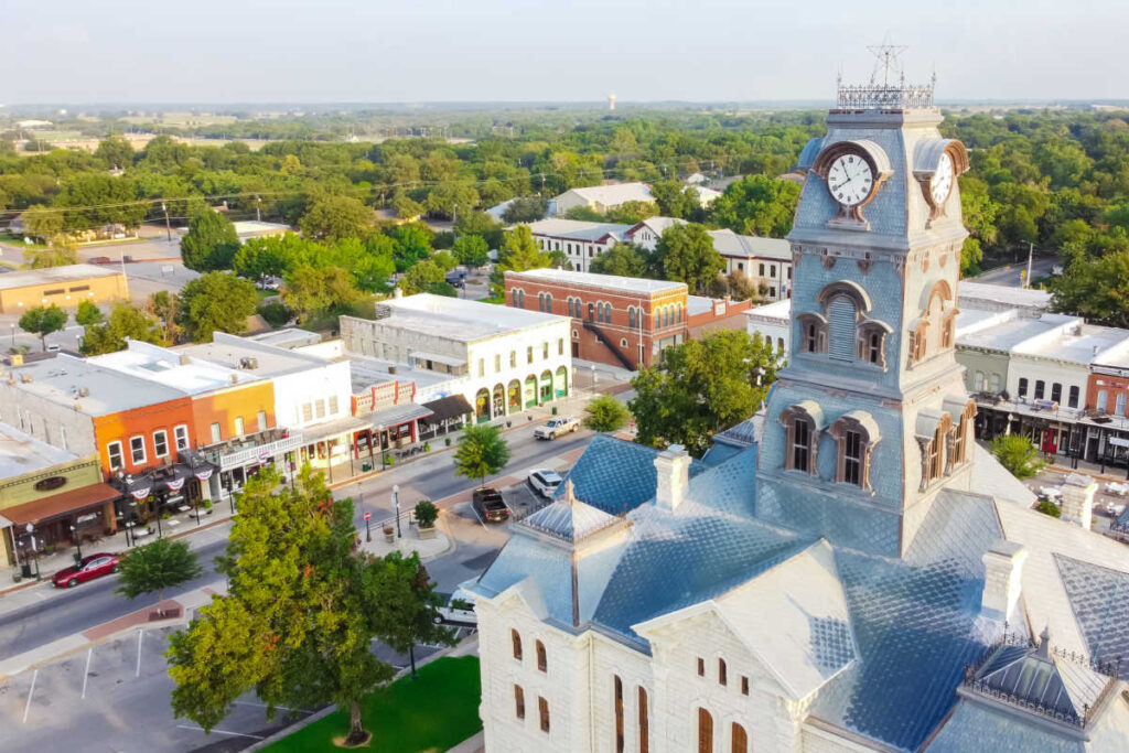 Granbury Texas downtown view