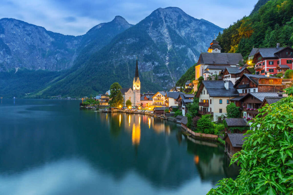 Hallstatt Austria lakeview