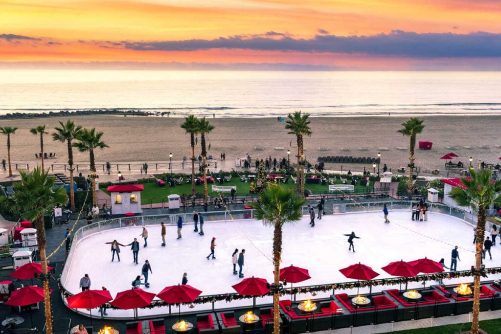 Hotel del Coronado Ice Skating on the Beach