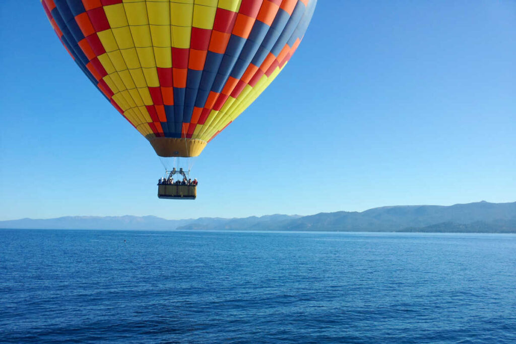Lake Tahoe hot air balloon