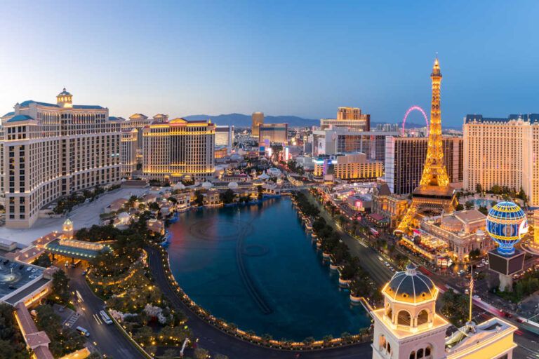 Las Vegas strip at night