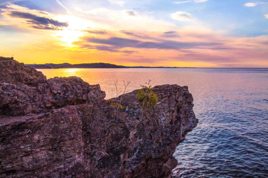 Marquette Michigan sunset