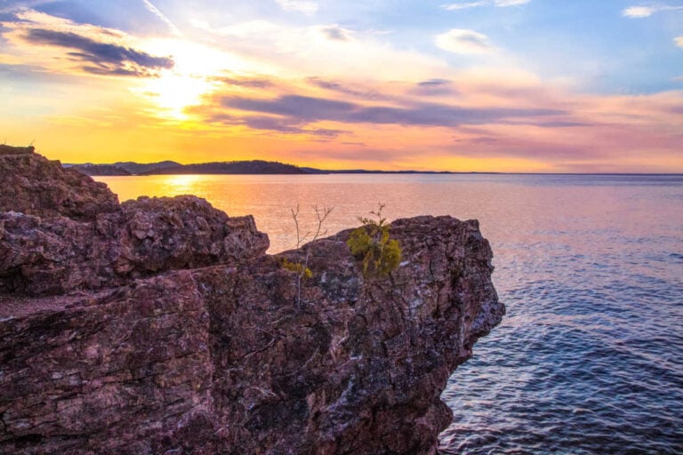 Marquette Michigan sunset