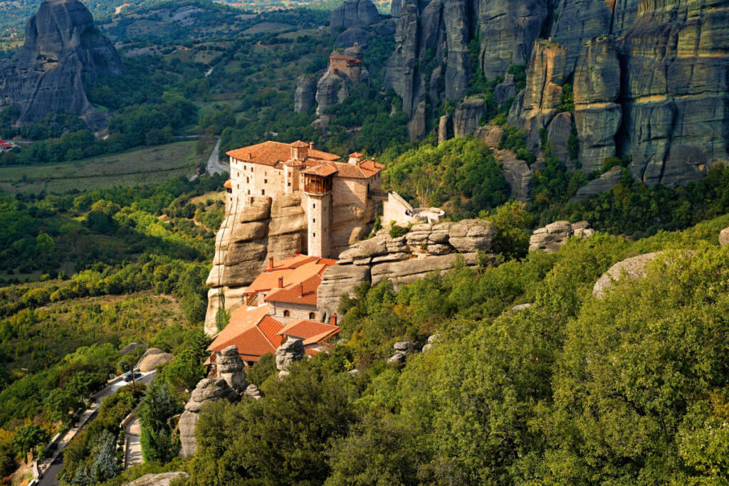 Meteora Greece with family