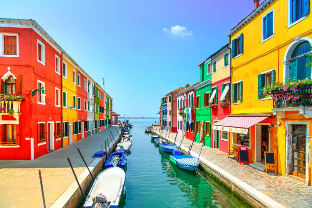 Murano Italy colorful buildings