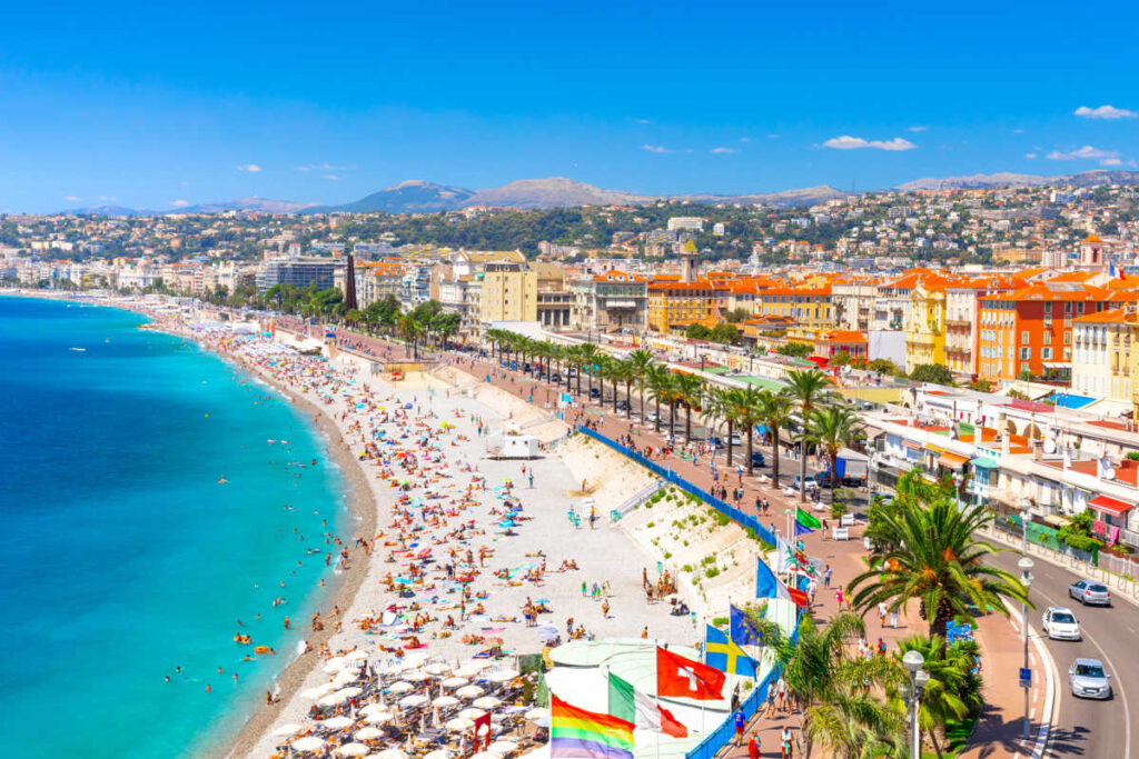 Nice beaches France