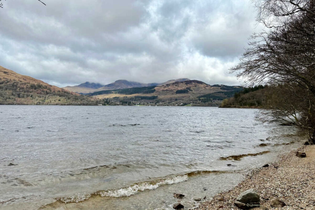 Shore of Loch Lomond Scotland