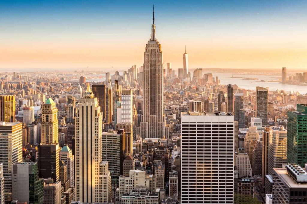 View NYC skyline