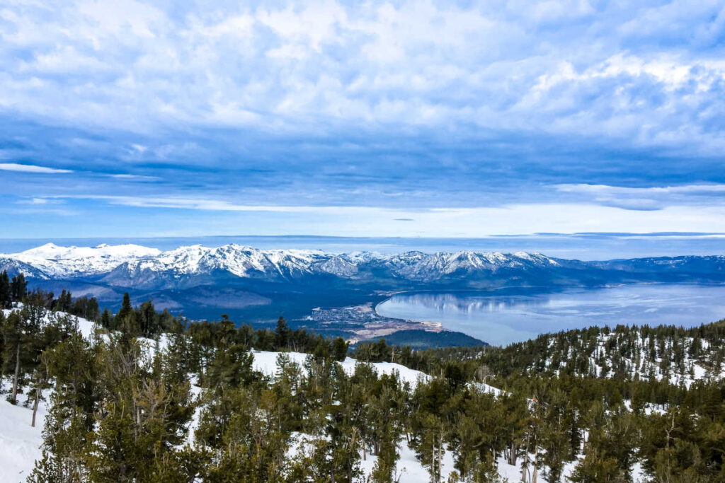 View of Lake Tahoe winter