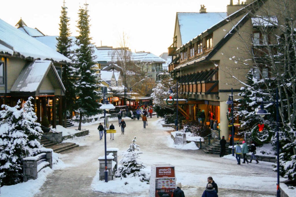 Whistler Canada November thanksgiving vacation