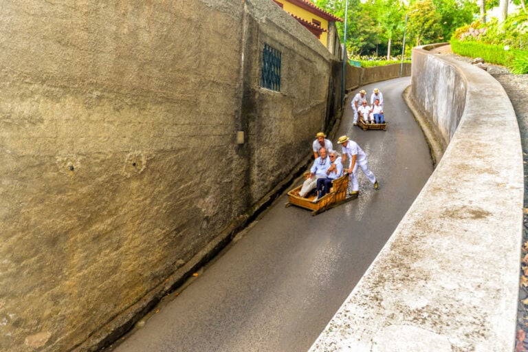 Wooden-sleds-in-Madeira