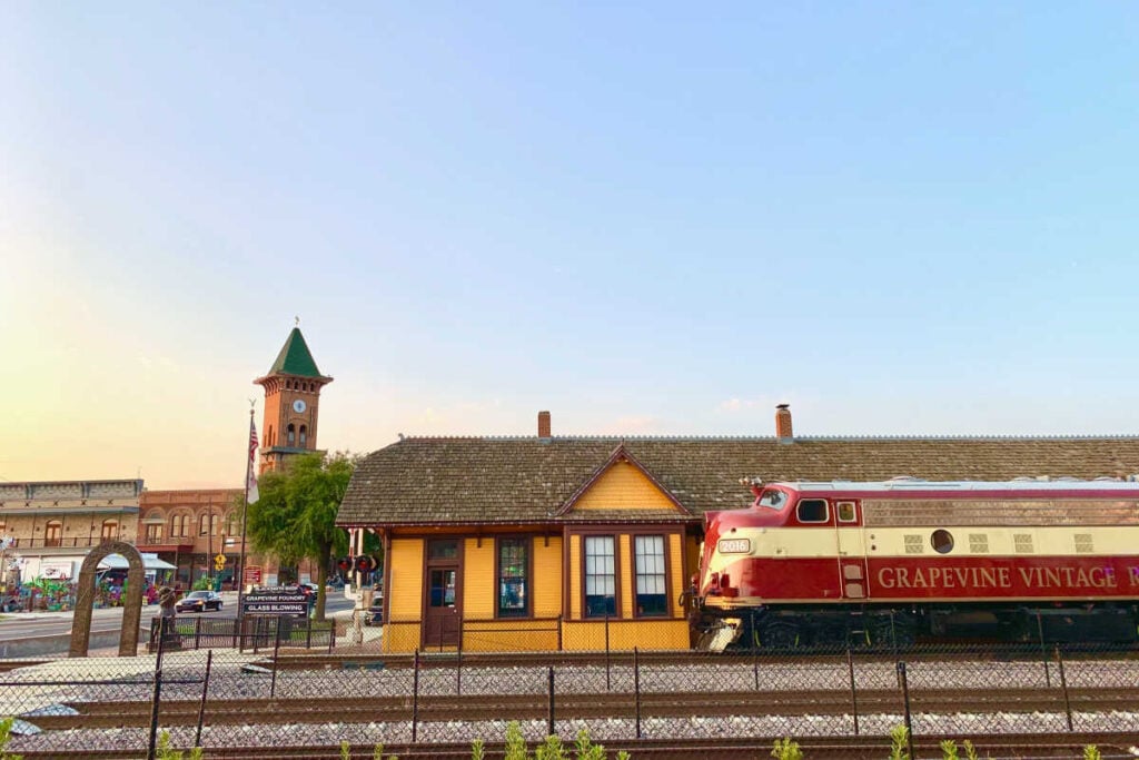 downtown Grapevine Texas vintage railroad