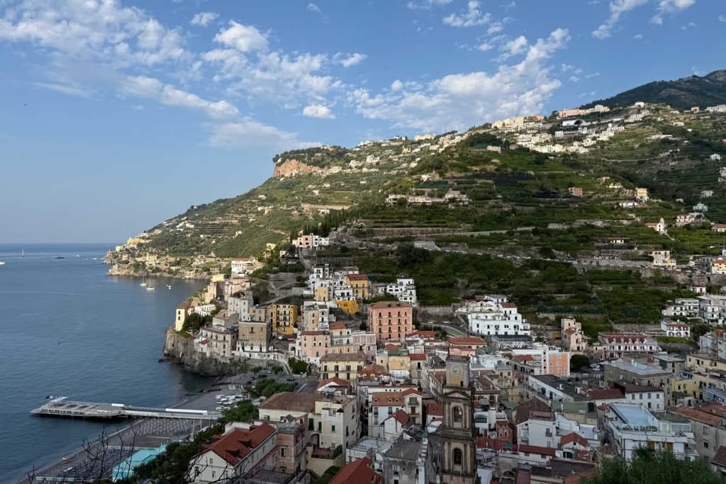 View from Path of Lemons Amalfi