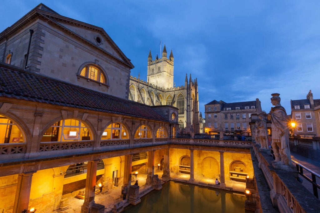 Bath UK at night