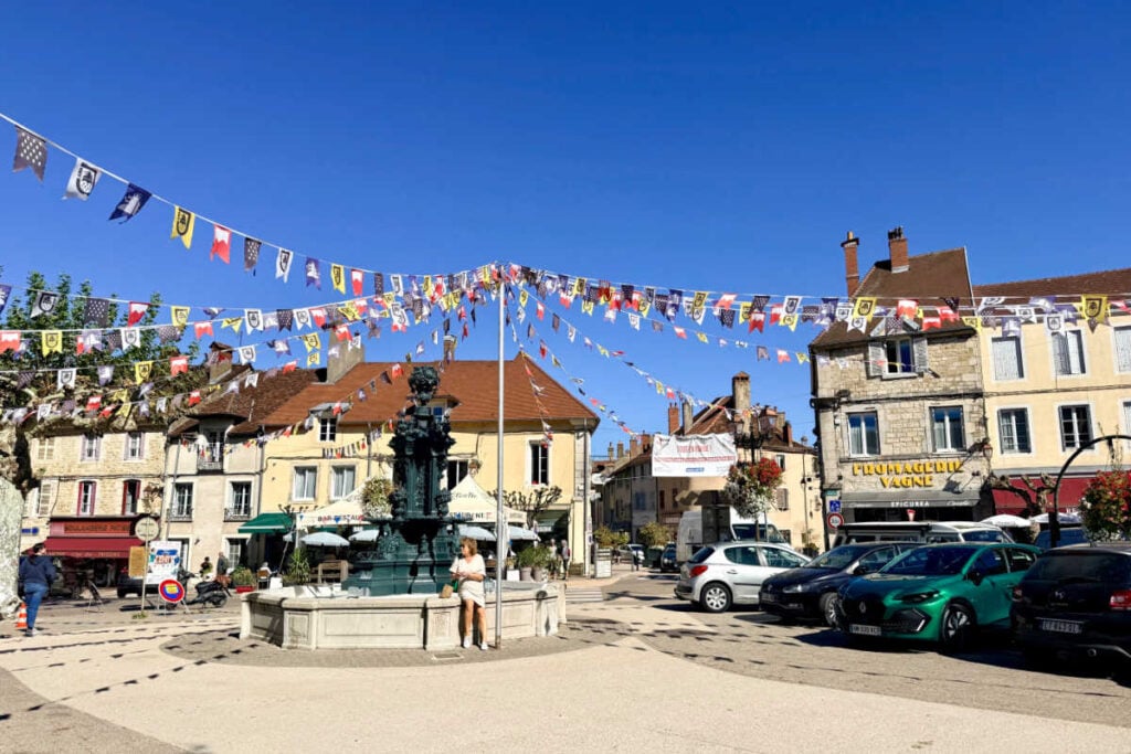Poligny France town centre